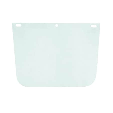 Sellstrom Polycarbonate Face Shield Window, 8 in x 16.5 in x .040 in, Fits  4178, Clear S37607